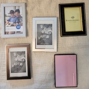 Set of 5 4x6 frames